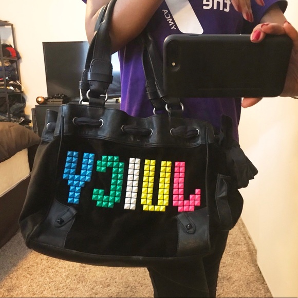 Juicy Couture Rainbow Studded Shoulder Bag  - Picture 7 of 8